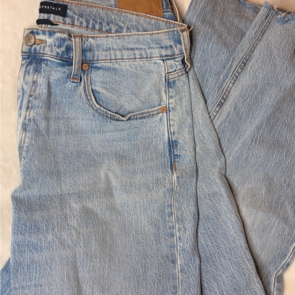 Aeropostale Light Blue Denim Jeans with Navy Label